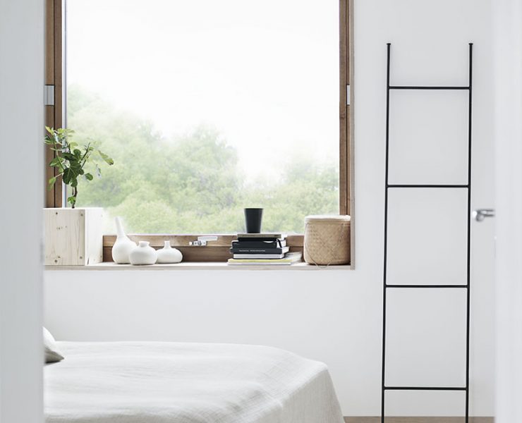 scandinavian white bedroom