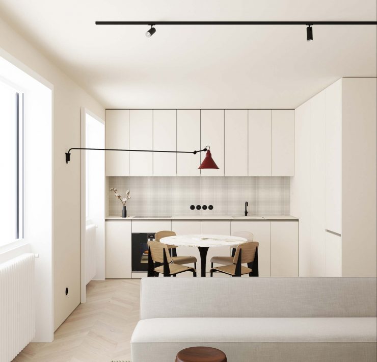 Scandinavian minimalist interior design