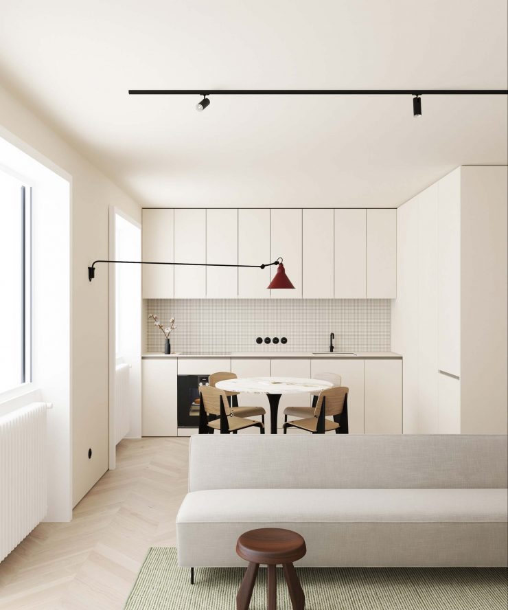 Scandinavian minimalist interior design