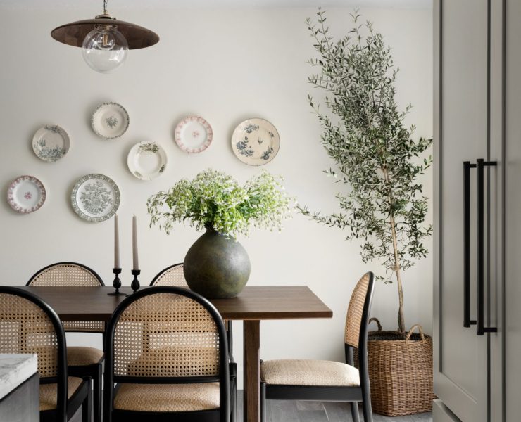 Decorative plates on walls
