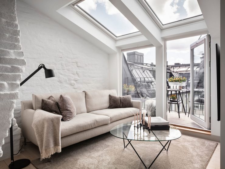 A closer look at Cozy Minimalist Living Room For Two